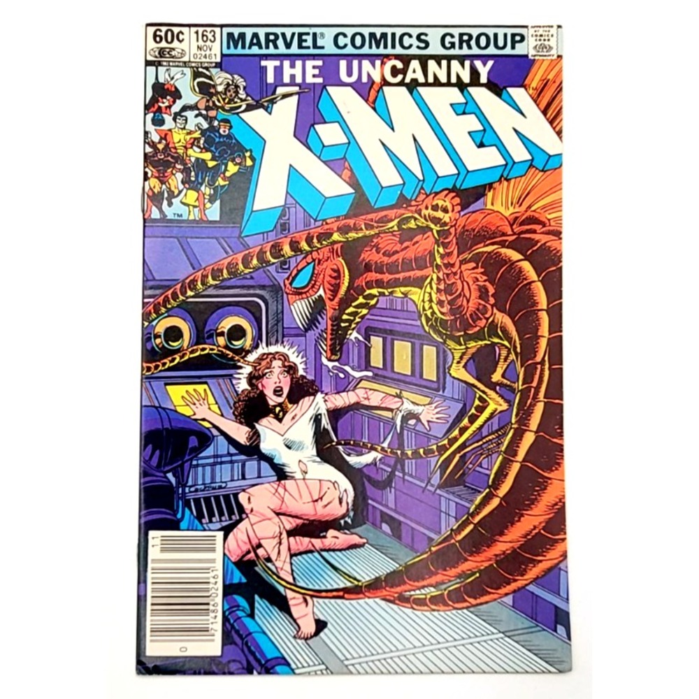 UNCANNY X-MEN #163 (1982) /VF+/ ORIGIN OF BINARY‎ NEWSSTAND